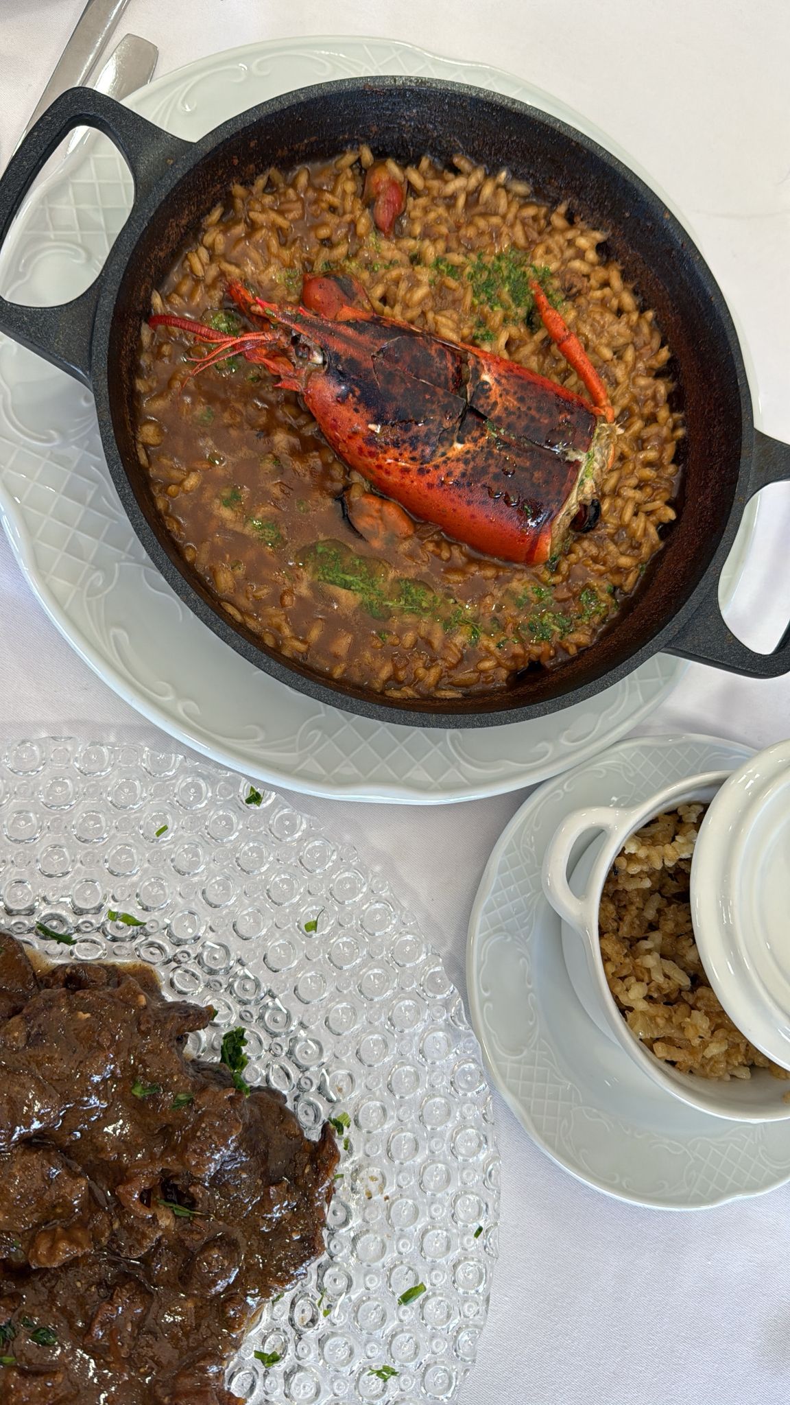 Arroz con bogavante del Aula Restaurant